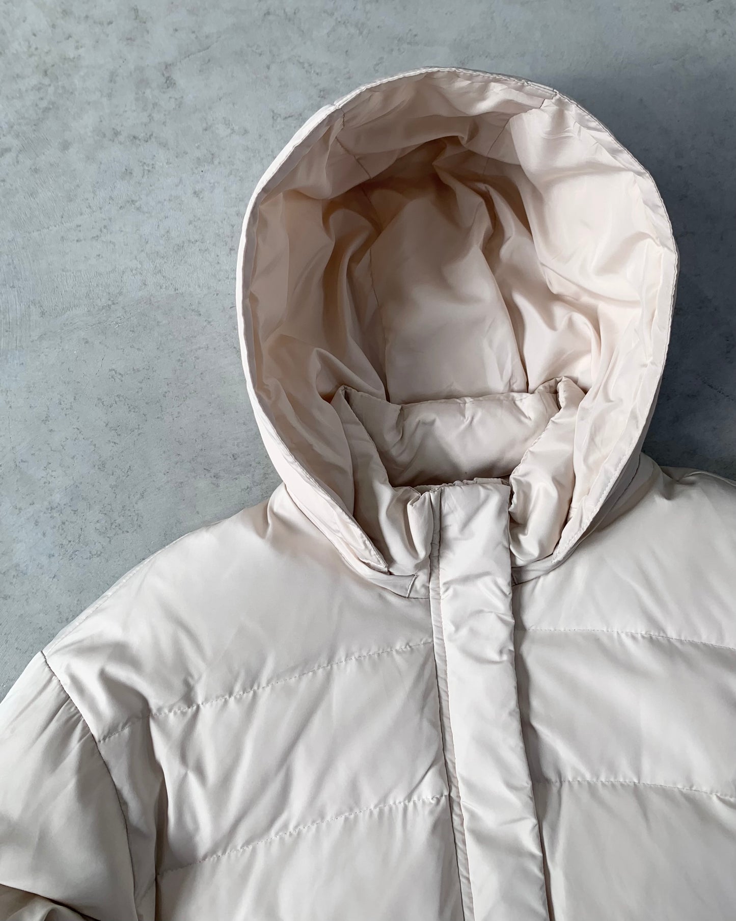 Japan White Cream Puffer Jacket