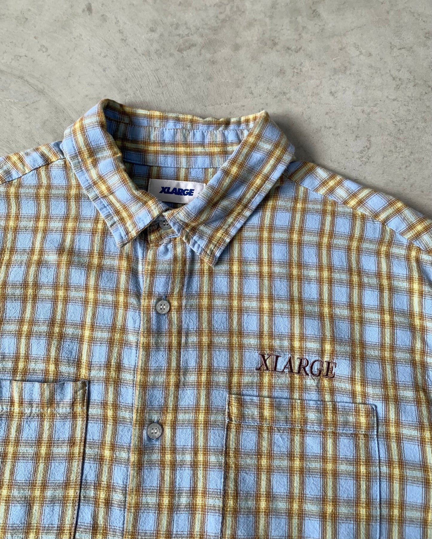 X-Large Plaid Cuban Shirt