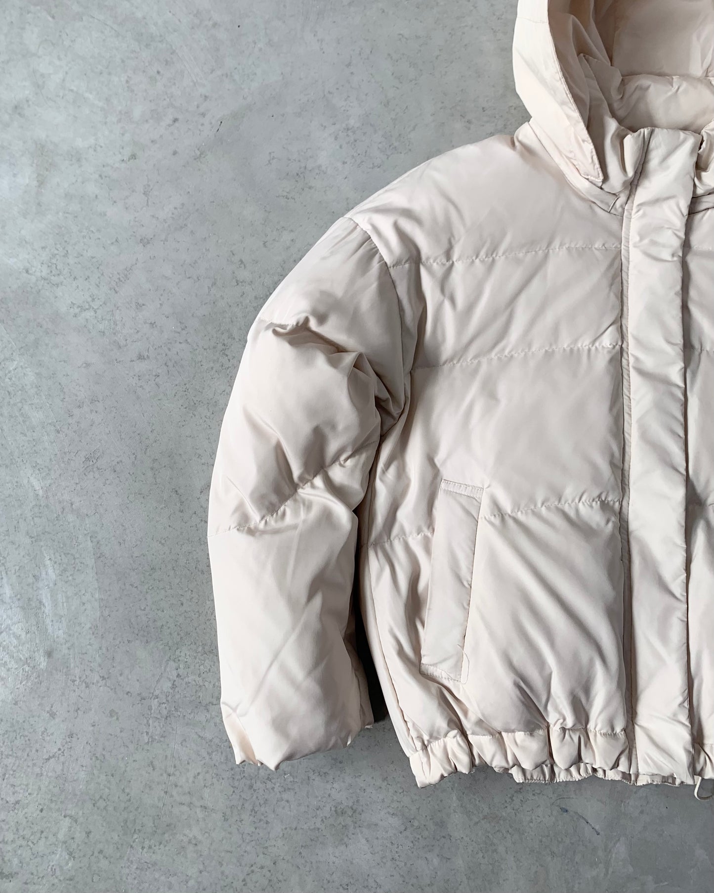 Japan White Cream Puffer Jacket