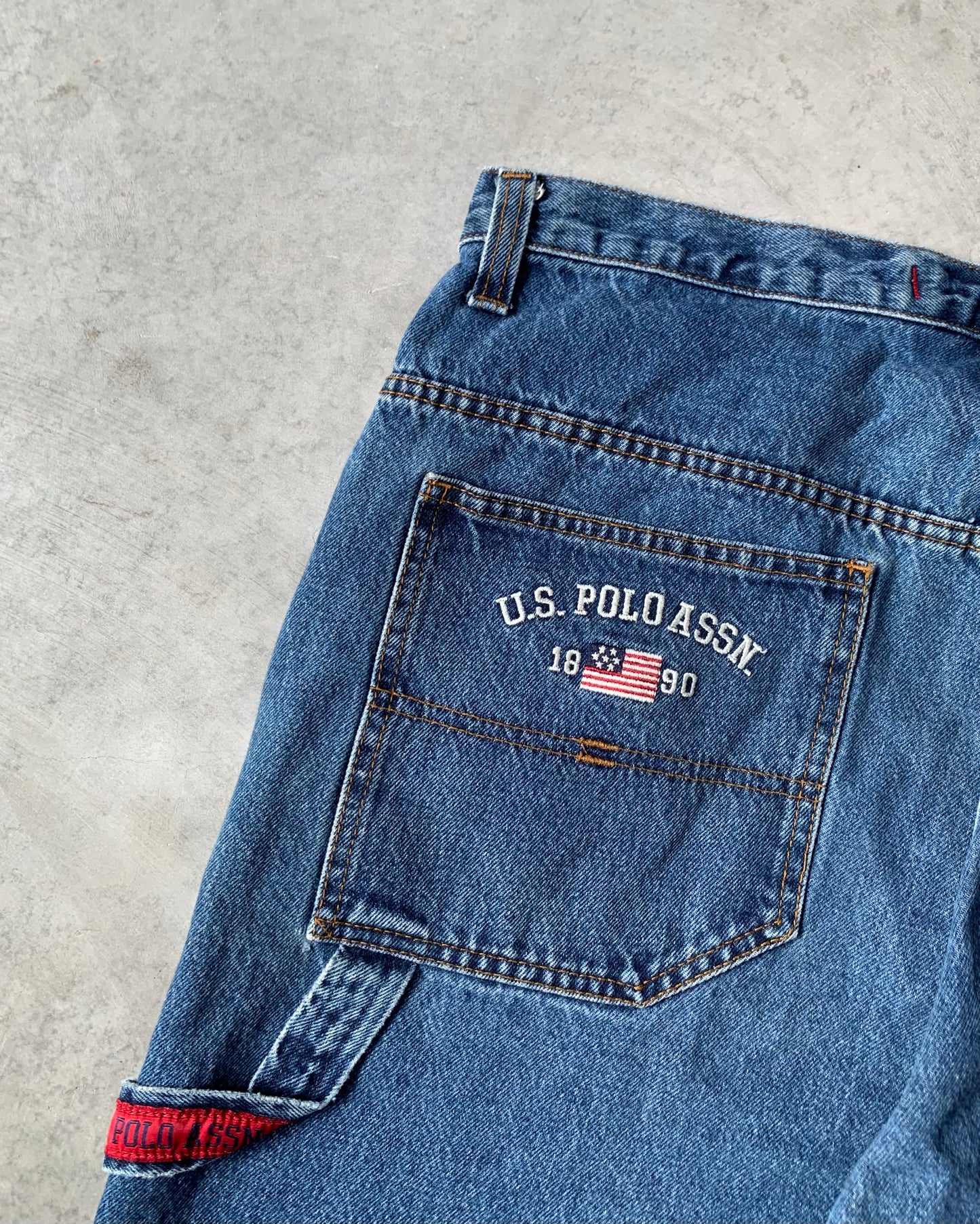 Us Polo Assn Carpenter Baggy Denim Short