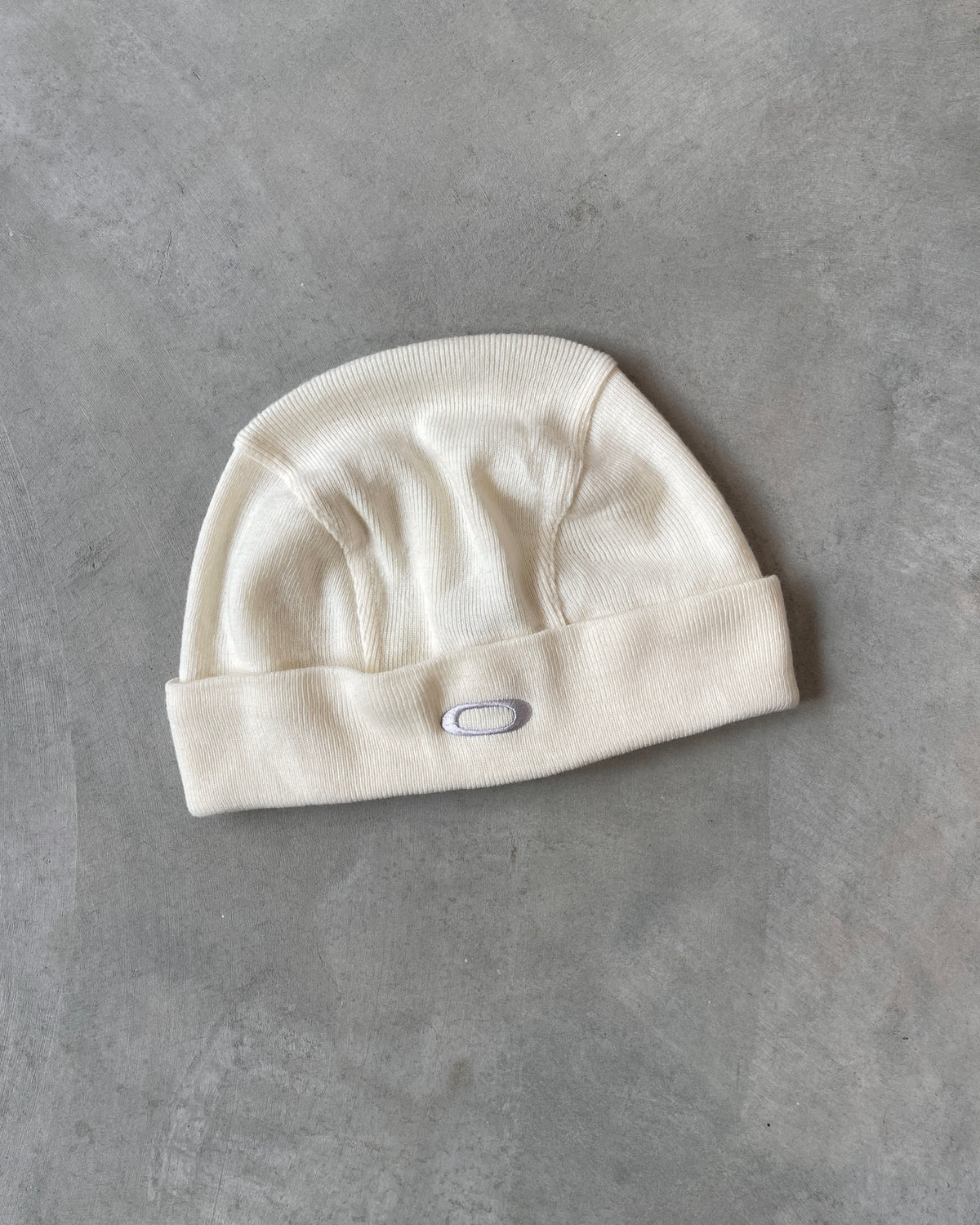 Vintage Oakley White Cream Beanie