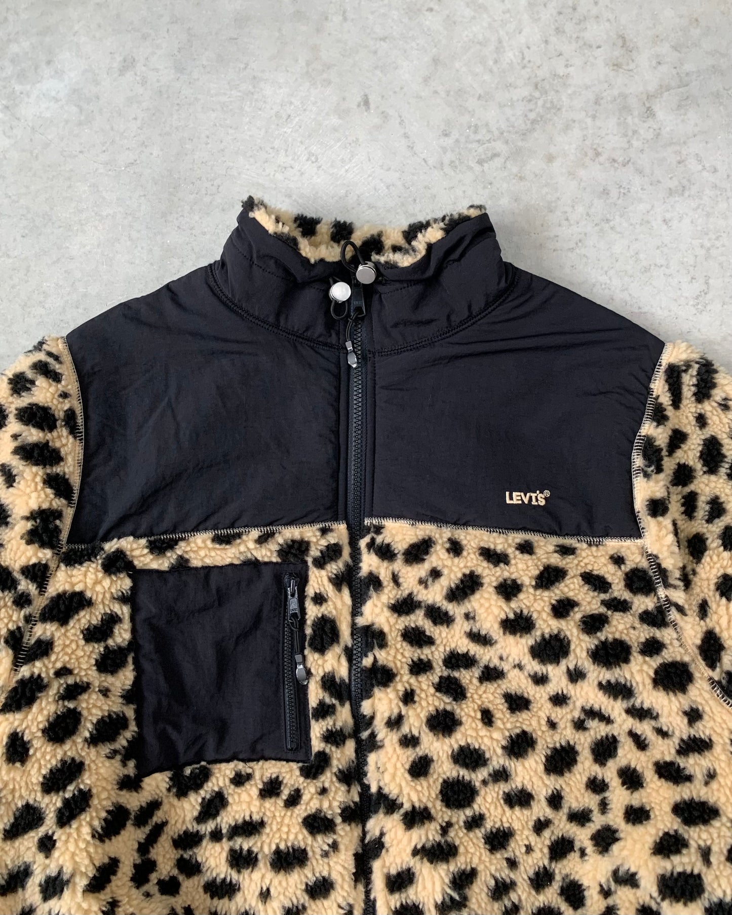 Levi's Leopard Fleece Jacket