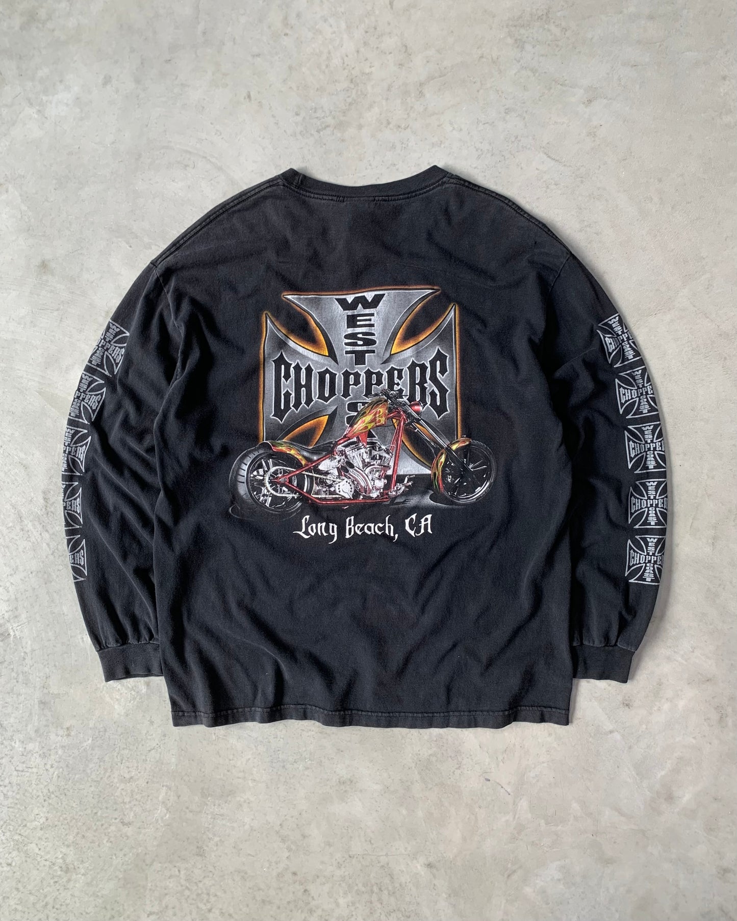 Vintage West Coast Chooper Long Sleeves Teeshirt