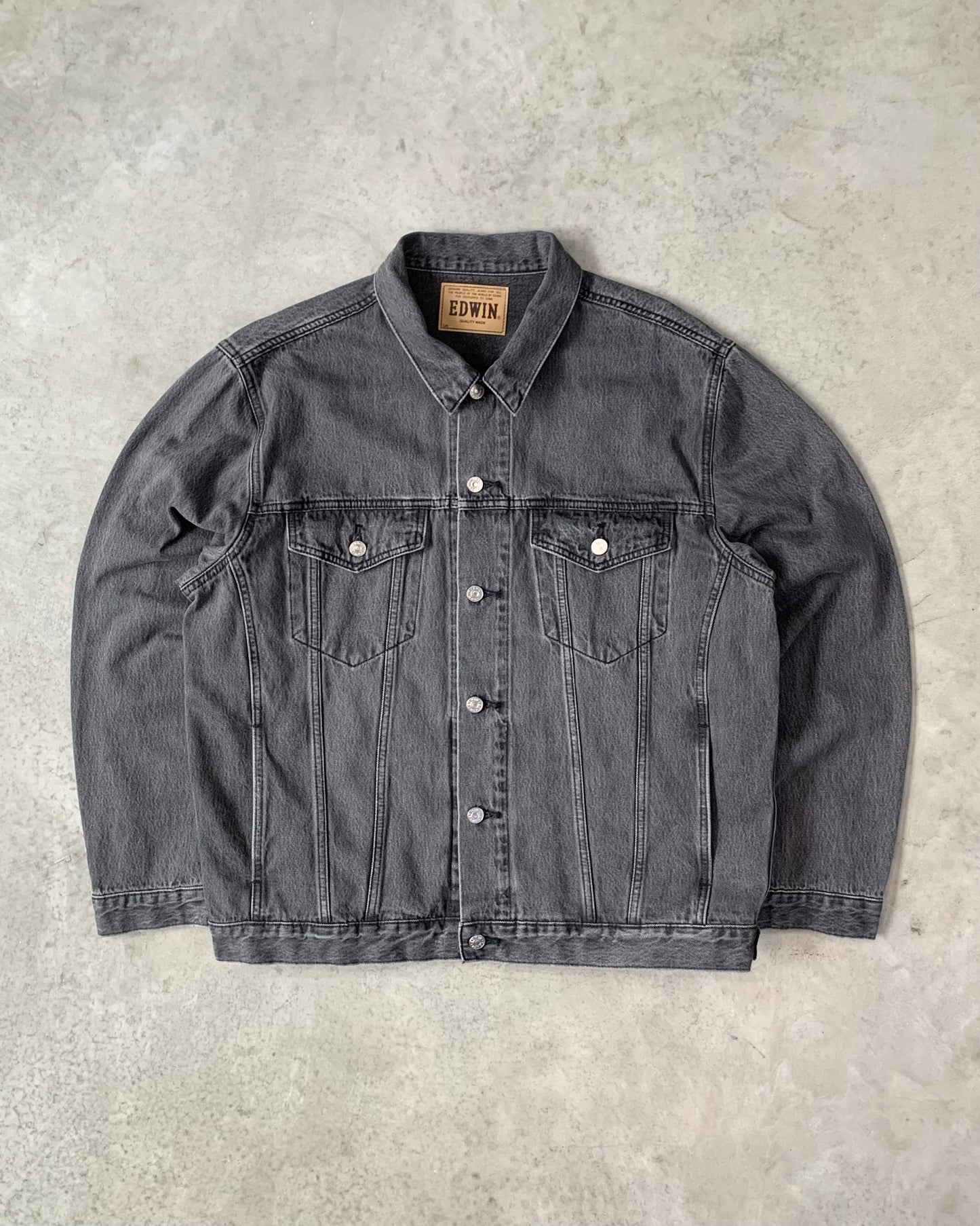 Edwin Faded Black Denim Jacket