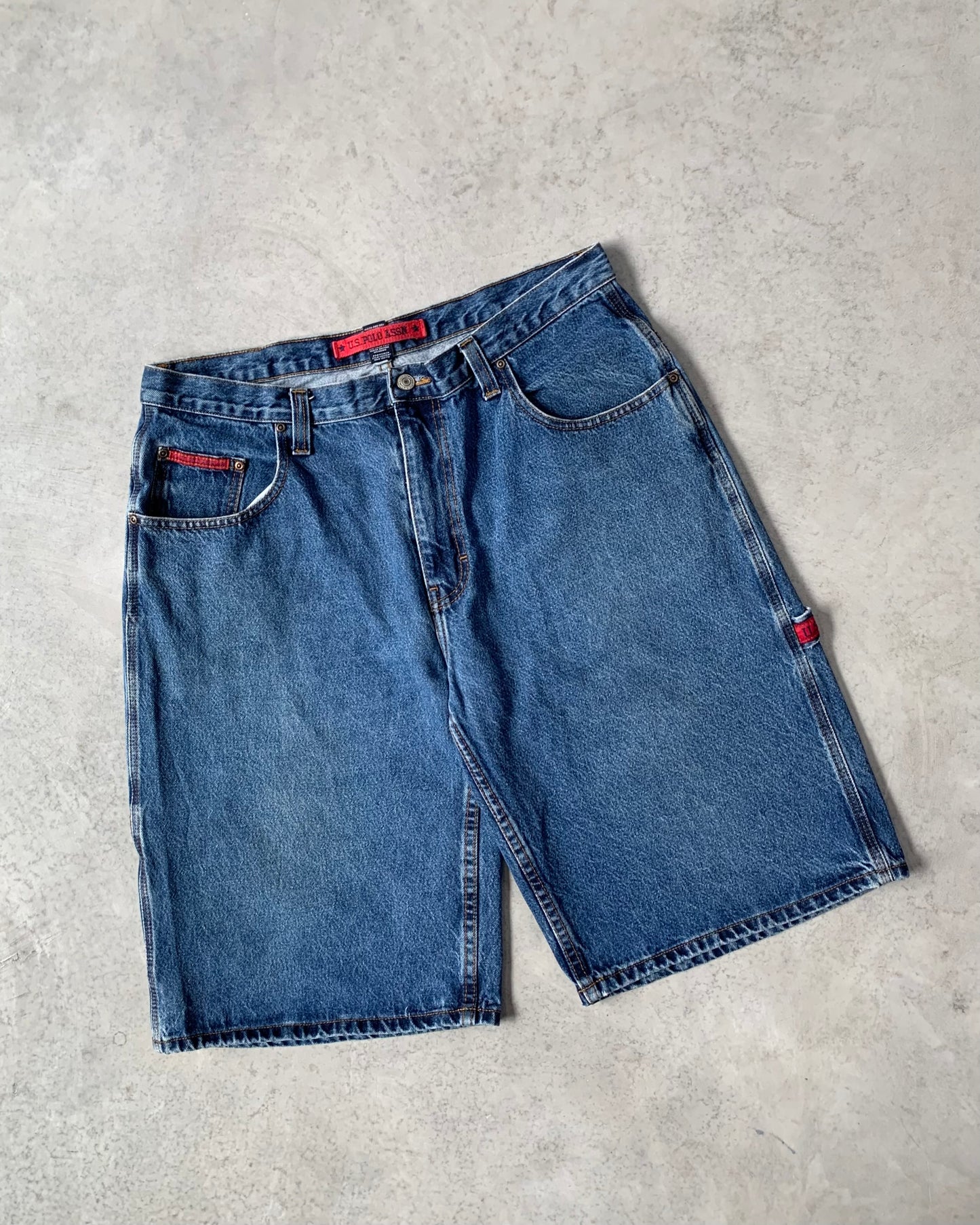 Us Polo Assn Carpenter Baggy Denim Short